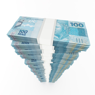 Mega Sena acumula em R$ 135 milhões! pilha de dinheiro