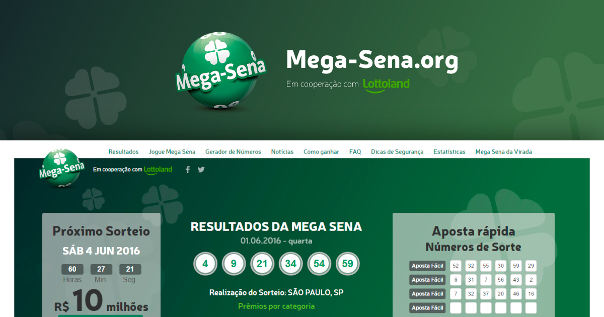 Mega-Sena 2663 e outras loterias: números sorteados (2/12)